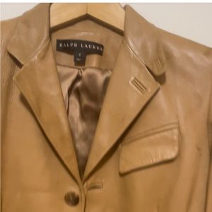 Ralph Lauren Brown leather jackets Size 6, in excellent condition.